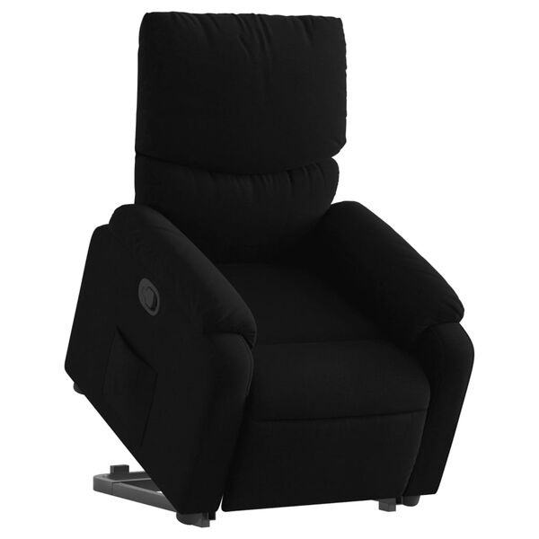 vidaXL Fauteuil inclinable noir tissu