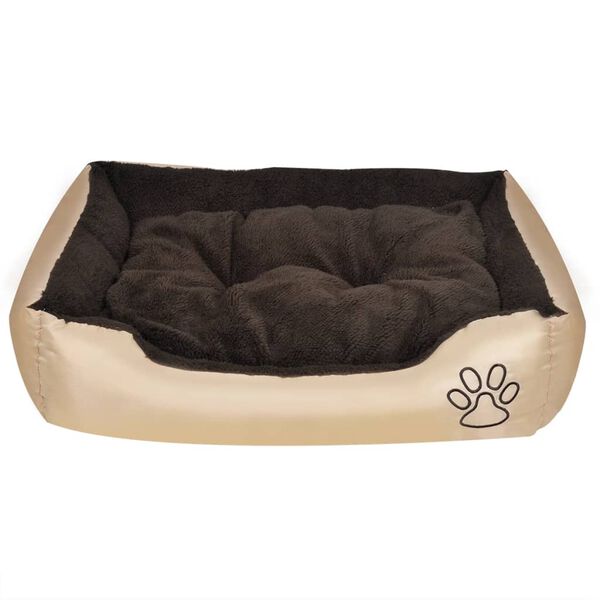 vidaXL Lit pour chiens Beige et marron XXL