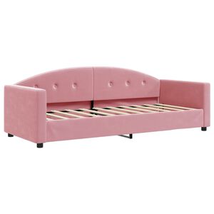 vidaXL Lit de repos sans matelas rose 80x200 cm velours