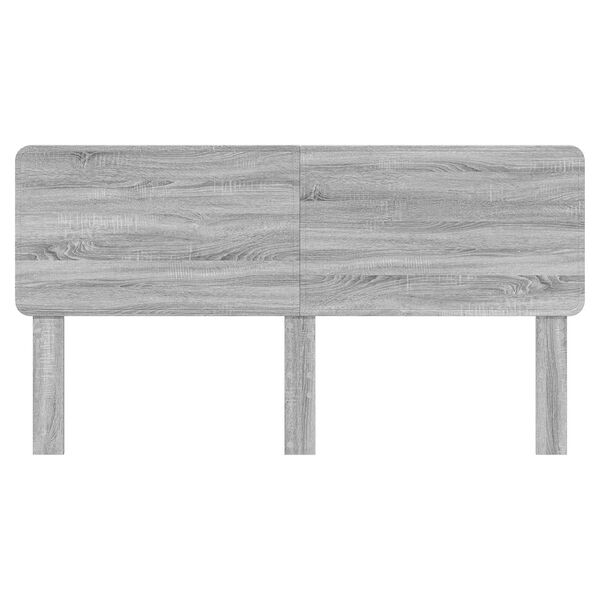 vidaXL T&ecirc;te de lit Gris Sonoma 200 cm Bois d'ing&eacute;nierie
