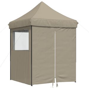 vidaXL Tente de f&ecirc;te Taupe Tissu Oxford