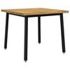 vidaXL Table &agrave; manger en bord vivant 90 x 90 x 75 cm