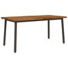 vidaXL Table &agrave; manger en bord vivant 160 x 90 x 75 cm Naturel