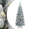 vidaXL Sapin de Noël artificiel avec 150 LED Blanc 63 x 63 x 150 cm
