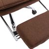 vidaXL Chaise de bureau Marron Tissu
