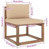 vidaXL Salon palette de jardin 4pcs avec coussins Bois de pin impr&eacute;gn&eacute;