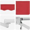 vidaXL Auvent R&eacute;tractable Rouge 400 &times; 300 cm tissu