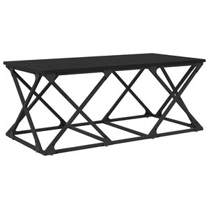 vidaXL Table basse Ch&ecirc;ne noir 100 x 49 x 40 cm Bois d'ing&eacute;nierie