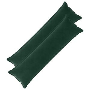 vidaXL Coussin avec oreiller HOUTEN 2 pi&egrave;ces Vert fonc&eacute; Fl&oslash;jl