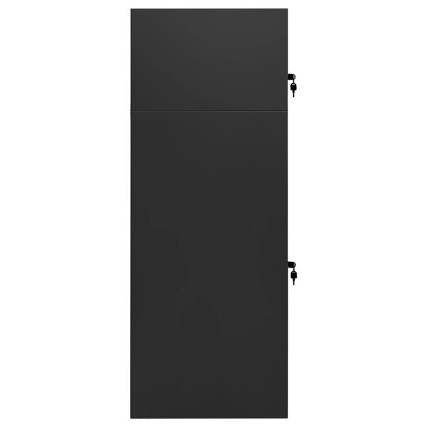 vidaXL Armoire à selles Anthracite 53x53x140 cm Acier