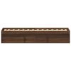 vidaXL Cadre de lit sans matelas ch&ecirc;ne marron 90x200 cm