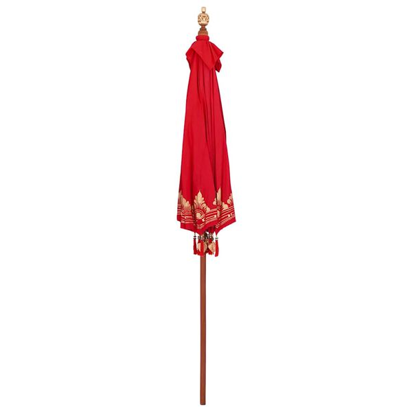 vidaXL Parasol balinais Rouge 215 x 215 x 260 cm