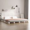 vidaXL Cadre de lit sans matelas blanc 180x200 cm bois massif de pin