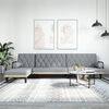 vidaXL Canap&eacute;-lit en forme de L gris clair 260x140x70 cm tissu