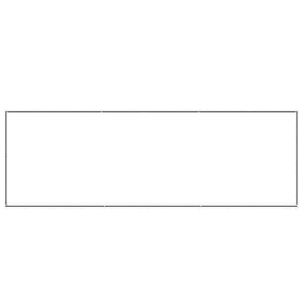 vidaXL Chenil Argenté 3 m² Acier