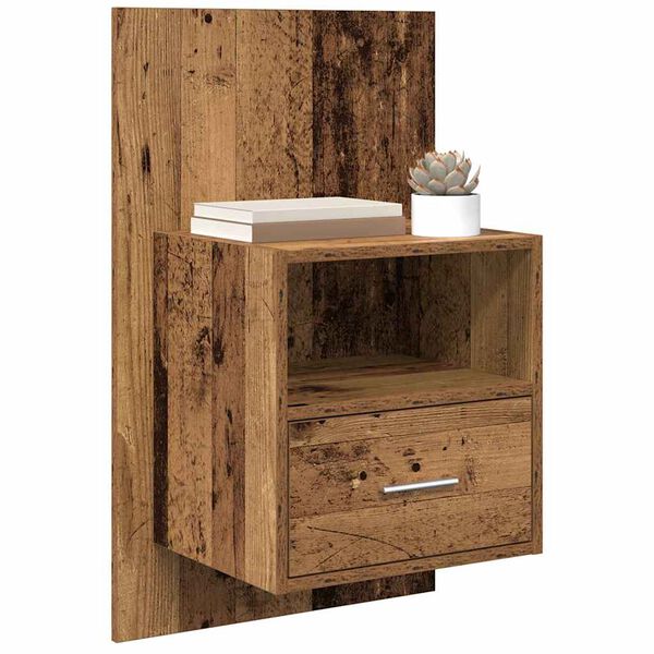 vidaXL Cabinet de chevet 2 pcs Bois ancien 50 x 32.5 x 80cm