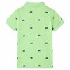 Polo pour enfants vert fluo 92