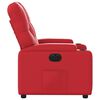 vidaXL Fauteuil inclinable &eacute;lectrique Rouge Similicuir