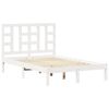 vidaXL Cadre de lit sans matelas blanc 120x190 cm bois massif