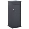 vidaXL bo&icirc;te aux lettres Anthracite 40 x 40 x 100 cm Acier