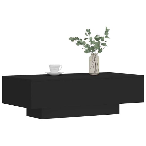 vidaXL Table basse noir 100x49,5x31 cm bois d'ing&eacute;nierie