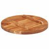 vidaXL Dessus de table bois massif d'acacia rond 25-27 mm 40 cm