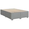 vidaXL Cadre de lit sans matelas gris clair 160x200 cm tissu