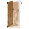 vidaXL Portail de jardin 100x200 cm acier corten conception d'herbe