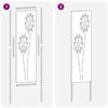 vidaXL &Eacute;cran de confidentialit&eacute; de jardin Fretwork Blanc 32 x 140 cm