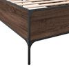 vidaXL Cadre de lit sans matelas ch&ecirc;ne marron 100x200 cm