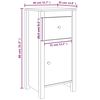 vidaXL Buffet 40x35x80 cm bois massif de pin
