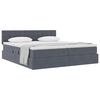 vidaXL Lit de Rangement avec matelas Gris fonc&eacute; 100 x 200 cm