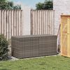 vidaXL Bo&icirc;te de rangement de jardin gris 283L r&eacute;sine tress&eacute;e