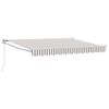 vidaXL Auvent r&eacute;tractable Gris clair et blanc 3,5 x 2,5 m