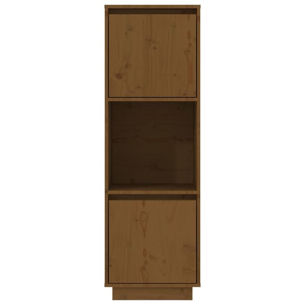 vidaXL Buffet haut Marron miel 38x35x117 cm Bois massif de pin