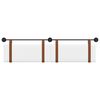 vidaXL T&ecirc;te de lit suspendue Uni Blanc 210 x 55 x 5 cm PU antique