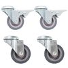 vidaXL 4 pcs Roulettes pivotantes &agrave; trou de boulon 50 mm
