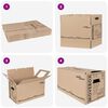 vidaXL Boîte de Déménagement 20 pcs Naturel 59 x 31,5 x 31,5 cm Carton