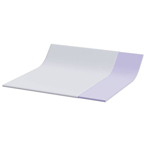 vidaXL Surmatelas Blanc 200 x 200 cm Tissu Jacquard