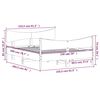 vidaXL Cadre de lit sans matelas cire marron 150x200cm bois pin massif
