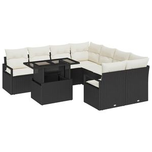 vidaXL Ensemble de canap&eacute; de jardin 9 pc 8-Nombre de places