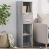 vidaXL Buffet haut sonoma gris 30x42,5x124 cm bois d'ing&eacute;nierie