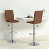 vidaXL Tabourets de bar lot de 2 marron tissu