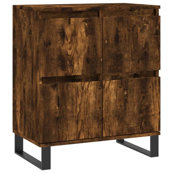 vidaXL Buffet Ch&ecirc;ne fum&eacute; 60x35x70 cm Bois d'ing&eacute;nierie