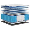 vidaXL Matelas &agrave; ressorts ensach&eacute;s moyen plus 200x200 cm
