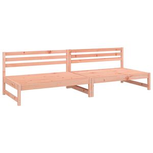 vidaXL Canap&eacute;s centraux de jardin 2 pcs 120x80 cm bois massif douglas