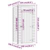 vidaXL Abri de stockage de jardin 100x110x218 cm Bois de pin impr&eacute;gn&eacute;
