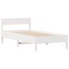 vidaXL Cadre de lit sans matelas blanc 90x200 cm bois de pin massif