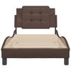 vidaXL Cadre de lit sans matelas Zadar marron 100x200 cm similicuir