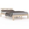 vidaXL Cadre de lit sans matelas bois massif 150x200 cm